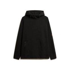 Luźna bluza z kapturem Superdry Tech Logo. Czarne bluzy z kapturem Superdry, xl, bez wzorów, z kapturem. Za 356.30 zł.