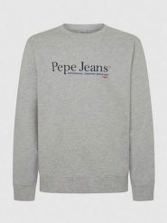 Pepe Jeans Bluza "Sean" w kolorze szarym rozmiar: L. Szare bluzy Pepe Jeans, l, bez wzorów, z bawełny, bez kaptura. Za 145.94 zł.