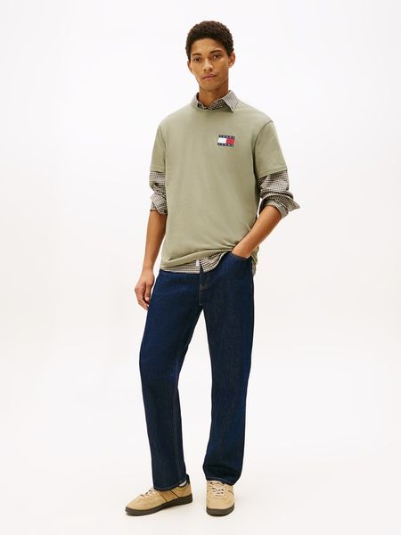 TOMMY JEANS Koszulka w kolorze oliwkowym rozmiar: M. Brązowe bezrękawniki Tommy Jeans, m, bez wzorów, z bawełny, bez kołnierzyka, bez ramiączek. Za 100.52 zł.