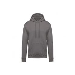 Bluza z kapturem Kariban. Szare bluzy KARIBAN, m, bez wzorów, z materiału, z kapturem. Za 192.50 zł.