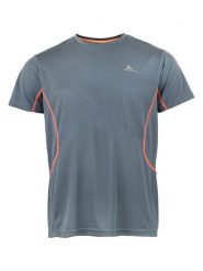 Peak Mountain Koszulka funkcyjna w kolorze szarym rozmiar: XL. Szare t-shirty sportowe Peak Mountain, bez wzorów, z materiału, bez ramiączek, outdoorowe. Za 79.59 zł.