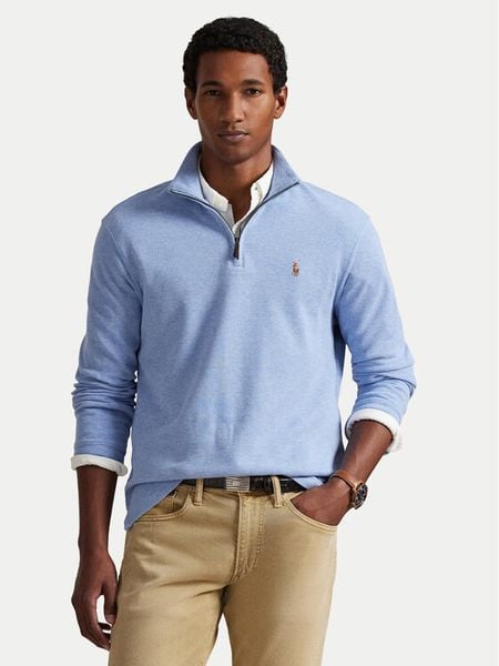 Polo Ralph Lauren Bluza Estate 710P07411001 Niebieski Regular Fit. Niebieskie bluzy Polo Ralph Lauren, l, bez wzorów, z bawełny, bez kaptura. Za 859.99 zł.