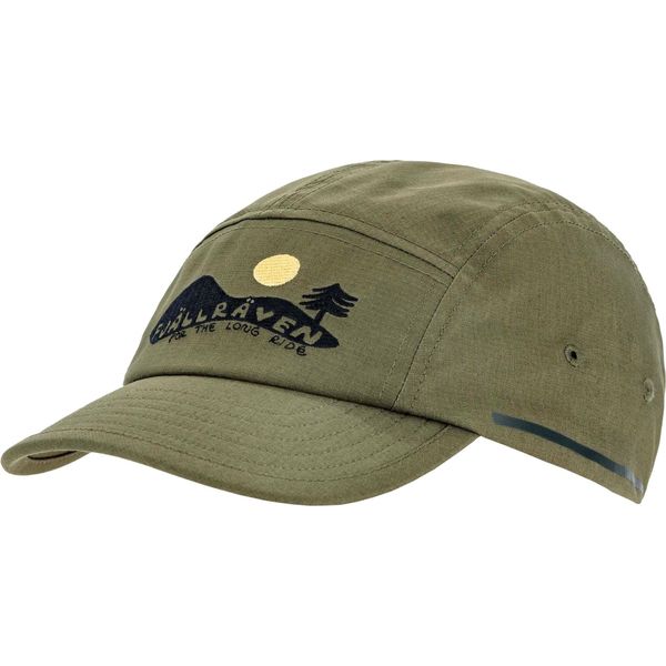 Czapka Fjall Raven Hoja Lugnt Cap Dorośli. Zielone czapki z daszkiem Fjällräven, bez wzorów, z bawełny. Za 213.39 zł.