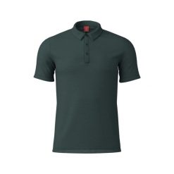 Polo Löffler Merino-Tencel(Tm). Zielone koszulki polo LOFFLER, l, bez wzorów, bez kołnierzyka, bez ramiączek. Za 496.50 zł.