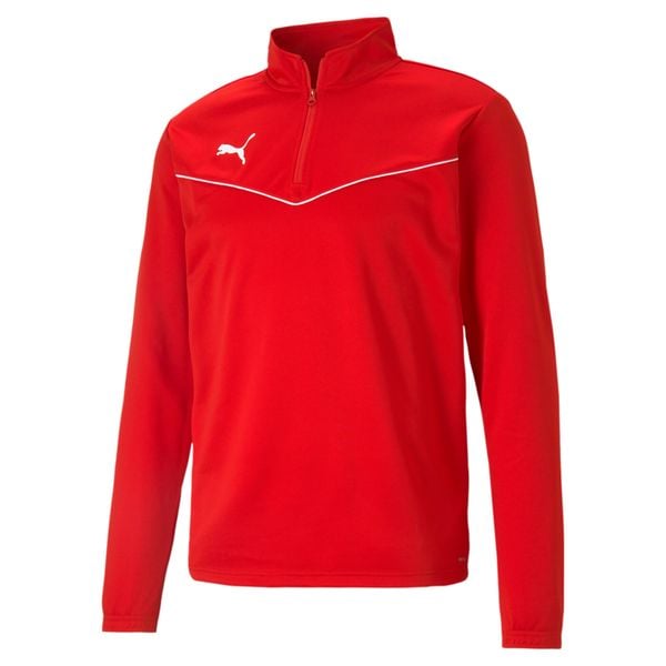 Bluza piłkarska męska Puma teamRISE 1 4 Zip Top. Białe bluzy Puma, m, bez wzorów, bez kaptura. Za 127.99 zł.