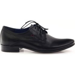 Półbuty męskie Nikopol 1597 czarne. Czarne eleganckie półbuty Nikopol, bez wzorów, ze skóry, bez obcasa, bez zapięcia. W wyprzedaży za 189.00 zł.