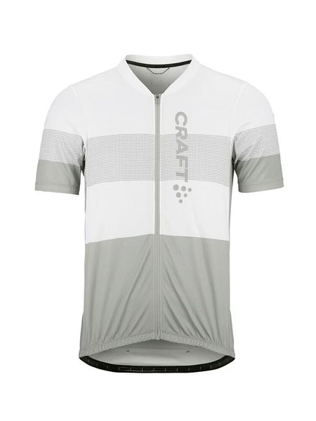 Craft Koszulka kolarska "Core Endur" w kolorze zielono-białym rozmiar: S. Białe t-shirty sportowe Craft, bez wzorów, bez ramiączek, rowerowe. Za 130.35 zł.