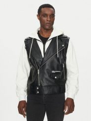 Karl Lagerfeld Jeans Kurtka przejściowa A1M15005 Czarny Regular Fit. Czarne kurtki Karl Lagerfeld Jeans, l, bez wzorów, z bawełny, bez kaptura. Za 779.99 zł.