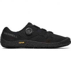 Buty do chodzenia męskie Merrell Vapor Glove 6 Boa. Czarne buty sportowe casual Merrell, bez wzorów, z gumy, bez zapięcia. Za 783.00 zł.