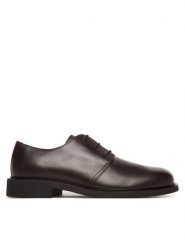 Calvin Klein Półbuty HM0HM01824 Brązowy. Brązowe eleganckie półbuty CALVIN KLEIN, bez wzorów, ze skóry, bez obcasa, bez zapięcia. Za 539.99 zł.