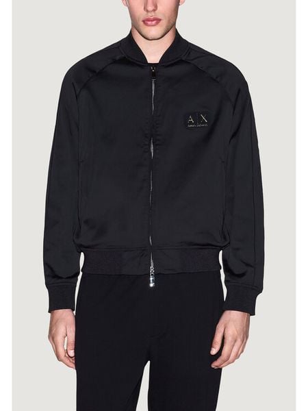 Armani Exchange Kurtka bomber XM001836 AF20535 UC001 Czarny Regular Fit. Czarne kurtki Armani Exchange, l, bez wzorów, z syntetyku, bez kaptura. Za 819.99 zł.