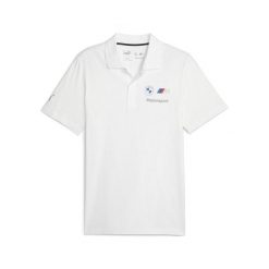 Koszulka Polo Sportowa Męska Puma Bmw Mms Ess. Białe koszulki polo Puma, m, bez wzorów, bez kołnierzyka, bez ramiączek. Za 207.99 zł.