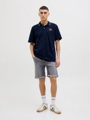Jack & Jones Szorty dżinsowe w kolorze szarym rozmiar: L. Szare szorty Jack & Jones, l, z aplikacjami, z jeansu, klasyczne. Za 110.04 zł.