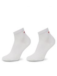 HUGO Zestaw 3 par wysokich skarpet męskich 50516396 Biały. Białe skarpety Hugo, bez wzorów, z bawełny. Za 59.99 zł.