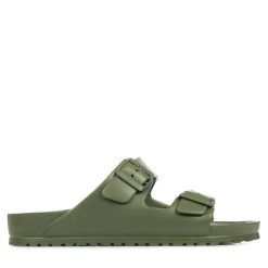 Klapki męskie Birkenstock Arizona Eva. Zielone klapki Birkenstock, z materiału. Za 322.00 zł.