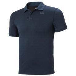 Aktywna koszulka polo Helly Hansen Lifa Solen SS. Niebieskie koszulki polo Helly Hansen, m, bez wzorów, bez kołnierzyka, bez ramiączek. Za 301.00 zł.