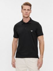 Emporio Armani Underwear Polo 211804 4R461 00020 Czarny Regular Fit. Czarne koszulki polo Emporio Armani Underwear, m, bez wzorów, z bawełny, bez kołnierzyka, bez ramiączek. Za 669.99 zł.