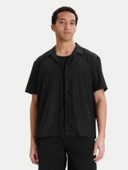 Calvin Klein Koszula LV04LF114G Czarny Relaxed Fit. Czarne koszule CALVIN KLEIN, m, bez wzorów, z syntetyku, bez kołnierzyka, bez ramiączek. Za 409.99 zł.