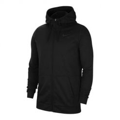 Bluza treningowa męska Nike Thrma HD FZ. Szare bluzy Nike, l, bez wzorów, z kapturem. Za 357.00 zł.