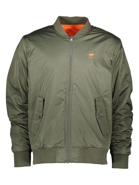 Polo Sylt Dwustronna kurtka przejściowa w kolorze oliwkowo-pomarańczowym rozmiar: 3XL. Brązowe kurtki Polo Sylt, xl, bez wzorów, bez kaptura. Za 128.55 zł.