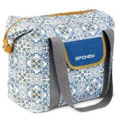 Torba turystyczna termiczna Spokey San Remo. Brązowe torby na ramię Spokey, bez wzorów, z materiału, na ramię, duże, bez dodatków. Za 59.99 zł.