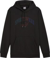 Bluza sportowa męska Puma Ess Logo LAB Gradient Hoodie FL. Czarne bluzy z kapturem Puma, m, bez wzorów, z bawełny, z kapturem. Za 179.00 zł.