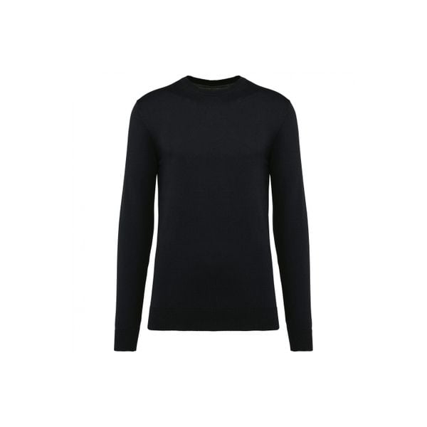 Sweter z okrągłym dekoltem z Suprimy Kariban Premium. Czarne swetry nierozpinane KARIBAN, m, bez wzorów, z bawełny, bez kołnierzyka, bez ramiączek. Za 223.50 zł.