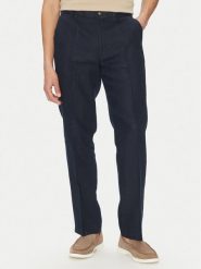 MICHAEL Michael Kors Chinosy CS5304BBEY Granatowy Straight Fit. Niebieskie eleganckie spodnie MICHAEL Michael Kors, m, ze lnu. Za 589.99 zł.