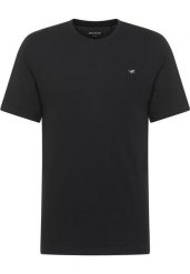Męski T-Shirt Mustang Style Alex Black 1017989 4142. Czarne t-shirty Mustang, l, bez wzorów, bez kołnierzyka, bez ramiączek. Za 79.99 zł.