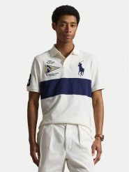 Polo Ralph Lauren Polo 710B21925001 Kremowy Regular Fit. Białe koszulki polo Polo Ralph Lauren, m, bez wzorów, z bawełny, bez kołnierzyka, bez ramiączek. Za 949.99 zł.