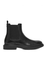 Gino Rossi Sztyblety CEO-ARONNE-01 MI08 Czarny. Czarne botki sznurowane Gino Rossi, bez wzorów, ze skóry, bez obcasa, bez zapięcia. Za 199.99 zł.