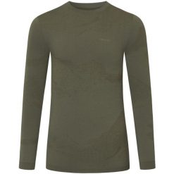 Bielizna męska VIKING Gasher Merino Man Longsleeve khaki. Zielona bielizna termoaktywna MERINO TECH, m, bez wzorów, z materiału, bez ramiączek, trekkingowe. Za 259.90 zł.