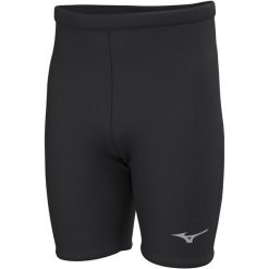 Legginsy midi Mizuno MZNRB. Czarne legginsy długie sportowe Mizuno, bez wzorów, do biegania. Za 216.00 zł.