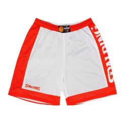 Spodenki koszykarskie Spalding Reversible Dwustronne. Czerwone krótkie spodenki sportowe Spalding, l, bez wzorów, z materiału. Za 148.60 zł.