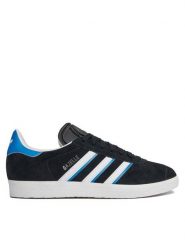 Adidas Sneakersy Gazelle IG6193 Czarny. Czarne buty sportowe casual Adidas, bez wzorów, ze skóry, bez zapięcia. Za 349.99 zł.