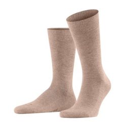 Skarpety Falke Sensitive London. Brązowe skarpety Falke, bez wzorów, z bawełny. Za 119.50 zł.