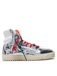 Off-White Sneakersy OMIA065F22LEA0067272 Srebrny. Szare buty sportowe casual Off-White, bez wzorów, ze skóry, bez zapięcia. Za 2,249.00 zł.