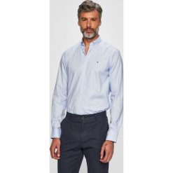 Tommy Hilfiger Tailored - Koszula. Białe koszule Tommy Hilfiger Tailored, bez wzorów, z bawełny, bez kołnierzyka, bez ramiączek. Za 299.90 zł.
