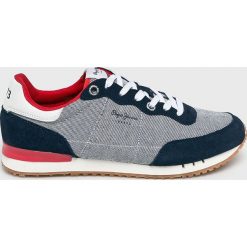 Pepe Jeans - Buty Tinker Basic. Niebieskie buty sportowe casual Pepe Jeans, bez wzorów, z gumy, bez zapięcia. W wyprzedaży za 249.90 zł.