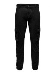 ONLY & SONS Bojówki "Cam" w kolorze czarnym rozmiar: W32/L32. Czarne jeansy Only & Sons, l. Za 114.98 zł.