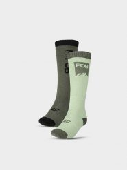 4F Skarpety snowboardowe męskie - multikolor 39-42. Brązowe skarpety 4F, bez wzorów, z elastanu. Za 129.99 zł.