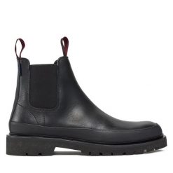 Sztyblety Paul Smith. Czarne botki sznurowane Paul Smith, bez wzorów, bez obcasa, bez zapięcia. Za 1,649.00 zł.