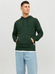 Jack&Jones Bluza 12182537 Zielony Standard Fit. Zielone bluzy Jack&Jones, m, bez wzorów, z syntetyku, bez kaptura. Za 129.99 zł.