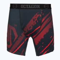 Spodenki treningowe męskie Octagon Legion Escape. Czarne krótkie spodenki sportowe OCTAGON, m, bez wzorów, z elastanu. Za 159.99 zł.