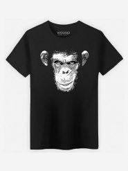 WOOOP Koszulka "Evil Monkey" w kolorze czarnym rozmiar: S. Czarne bezrękawniki Wooop, s, bez wzorów, z bawełny, bez kołnierzyka, bez ramiączek. Za 66.00 zł.