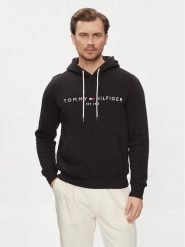 Tommy Hilfiger Bluza Core Logo MW0MW10752 Czarny Regular Fit. Czarne bluzy Tommy Hilfiger, m, bez wzorów, z bawełny, bez kaptura. Za 339.99 zł.
