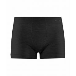 Bokserki Falke Wool-Tech Light. Czarne bokserki Falke, l, bez wzorów, z elastanu. Za 255.65 zł.