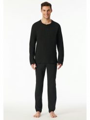 Schiesser Piżama w kolorze czarnym rozmiar: 56. Czarne piżamy Schiesser, bez wzorów, bez ramiączek. Za 173.99 zł.