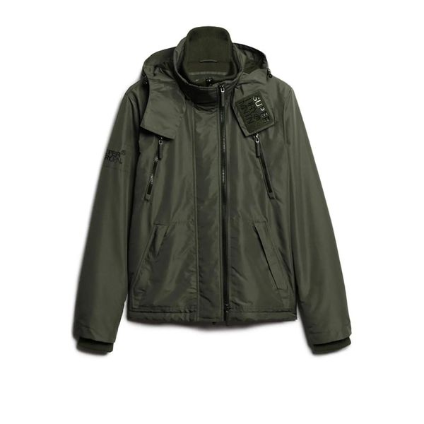 Kurtka wodoodporna Superdry Mountain. Zielone kurtki Superdry, xl, bez wzorów, z bawełny, bez kaptura. Za 468.35 zł.