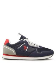 U.S. Polo Assn. Sneakersy Nobil NOBIL004C Niebieski. Niebieskie buty sportowe casual U.S. Polo Assn., bez wzorów, z materiału, bez zapięcia. Za 249.99 zł.